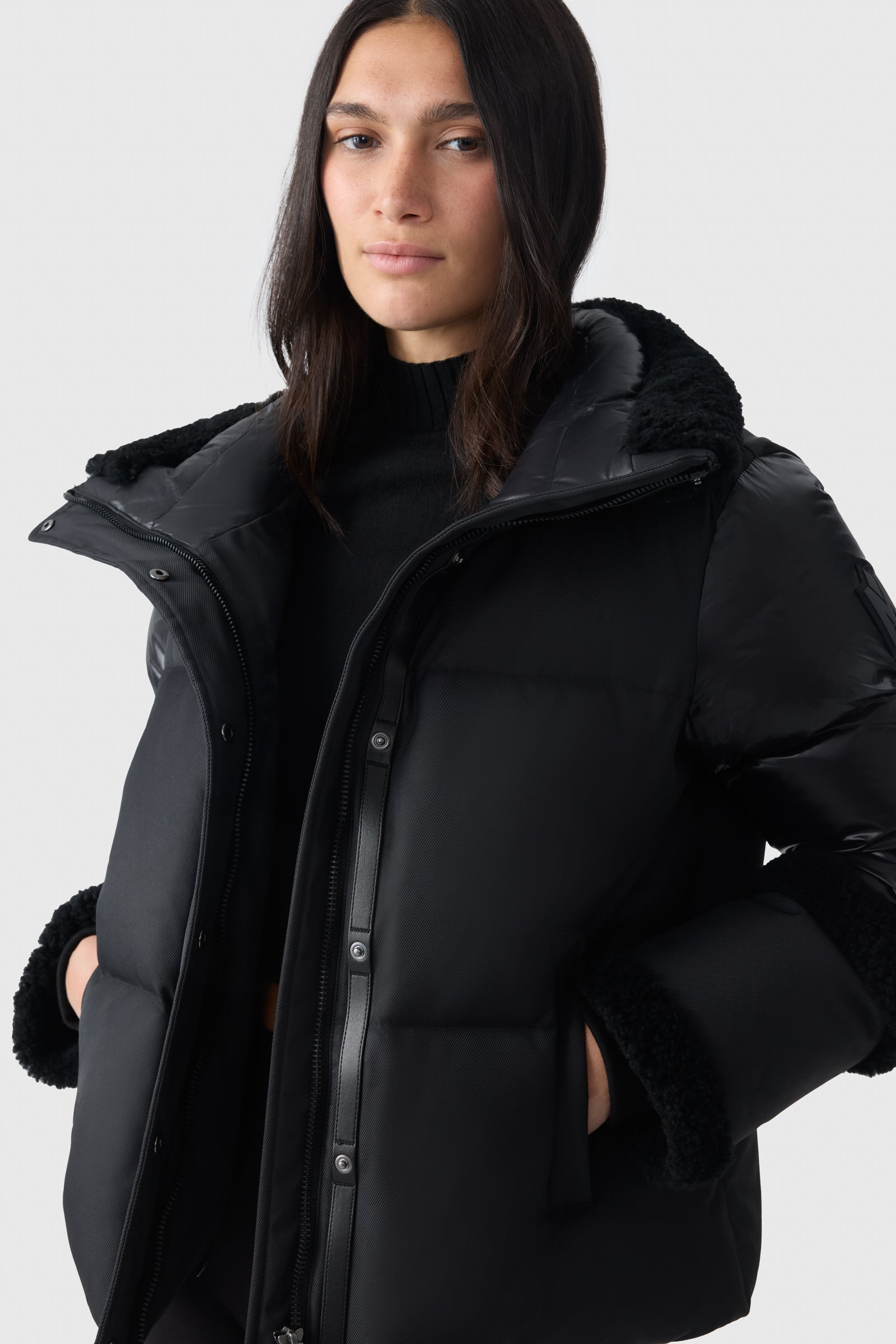 ジャケット・アウター 1742 USA puffer M KENT-Z Lustrous Down jacket with hood for Men | Mackage® US