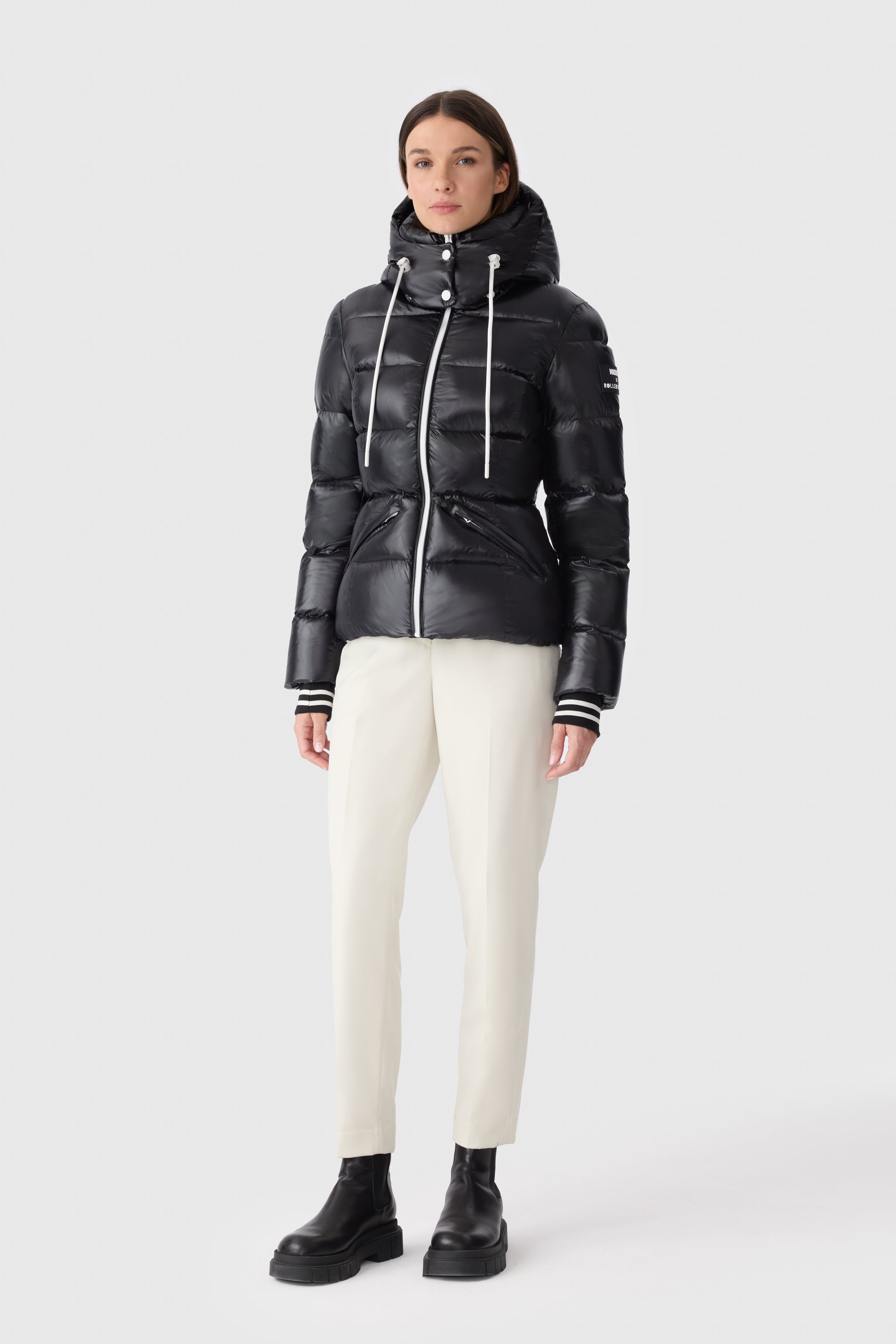 MADALYN-RR Logo Pattern Down Jacket for Women | Mackage Canada