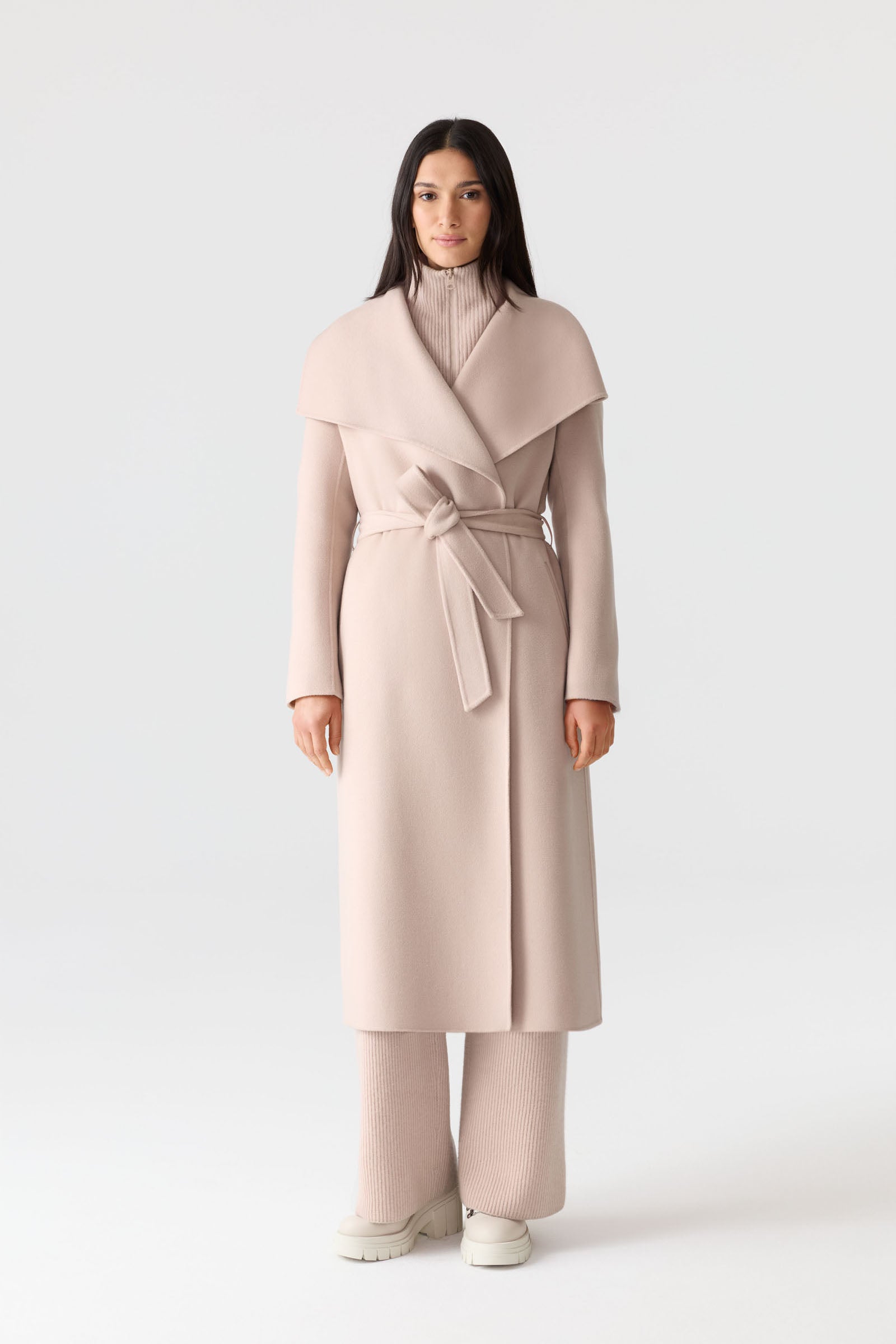 MAI-CN Double-face wool wrap coat for Women | Mackage® CA