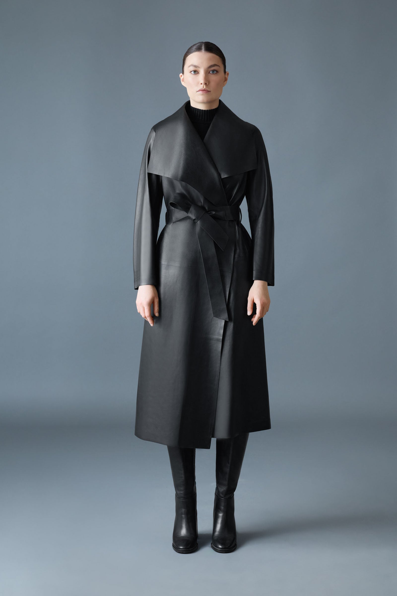 MAI-L Long Wool Wrap Coat for Women | Mackage® CA