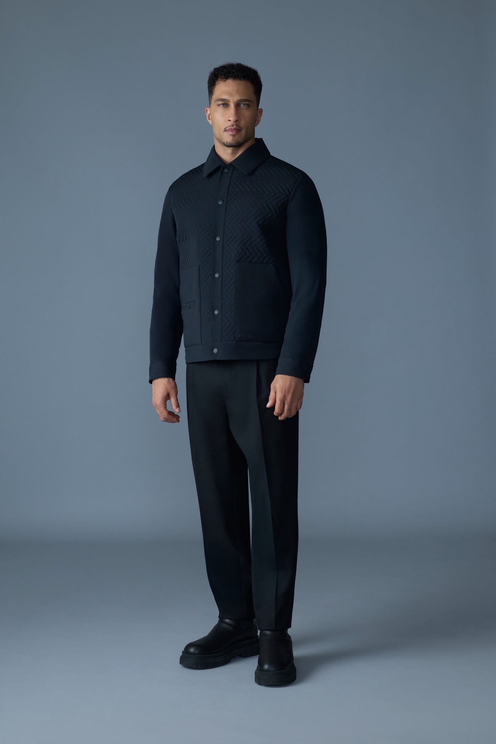 MAXWELL Quilted Down Shirt Jacket for Men | Mackage® CA