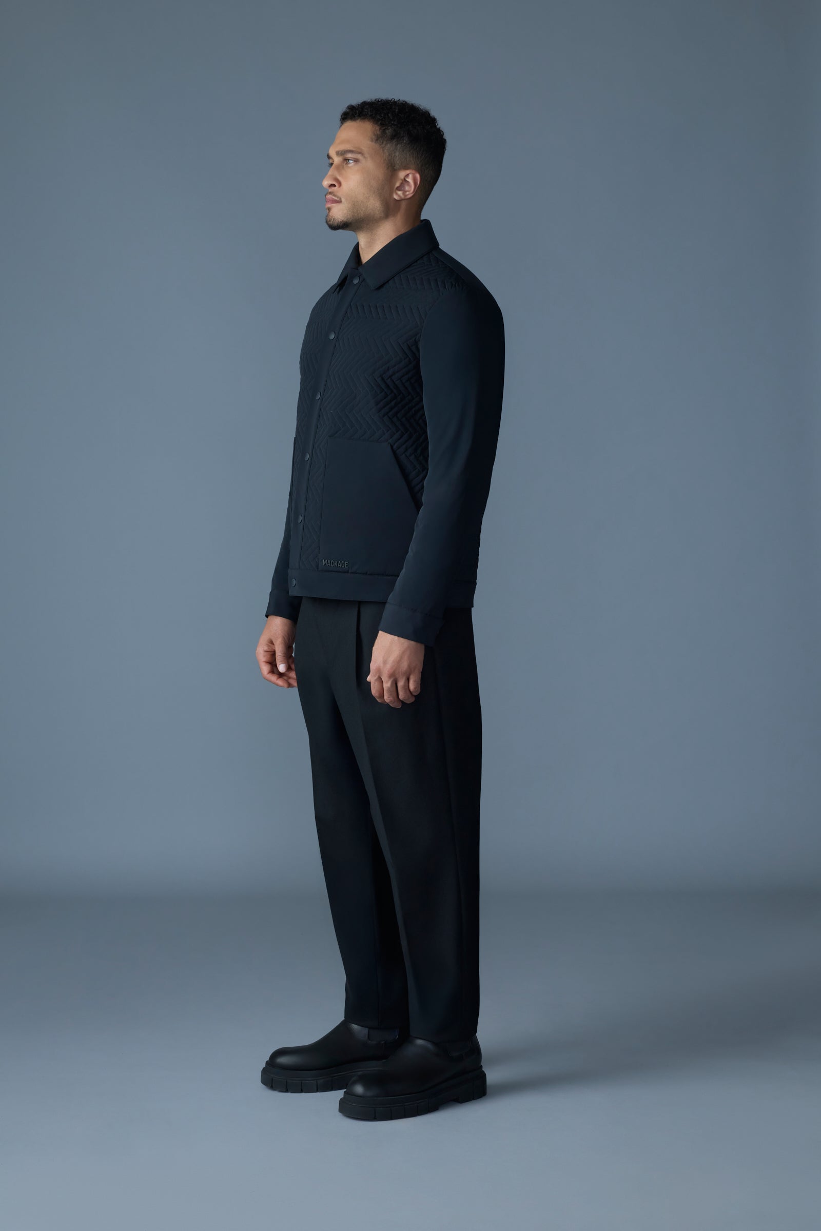 MAXWELL Quilted Down Shirt Jacket for Men | Mackage® CA