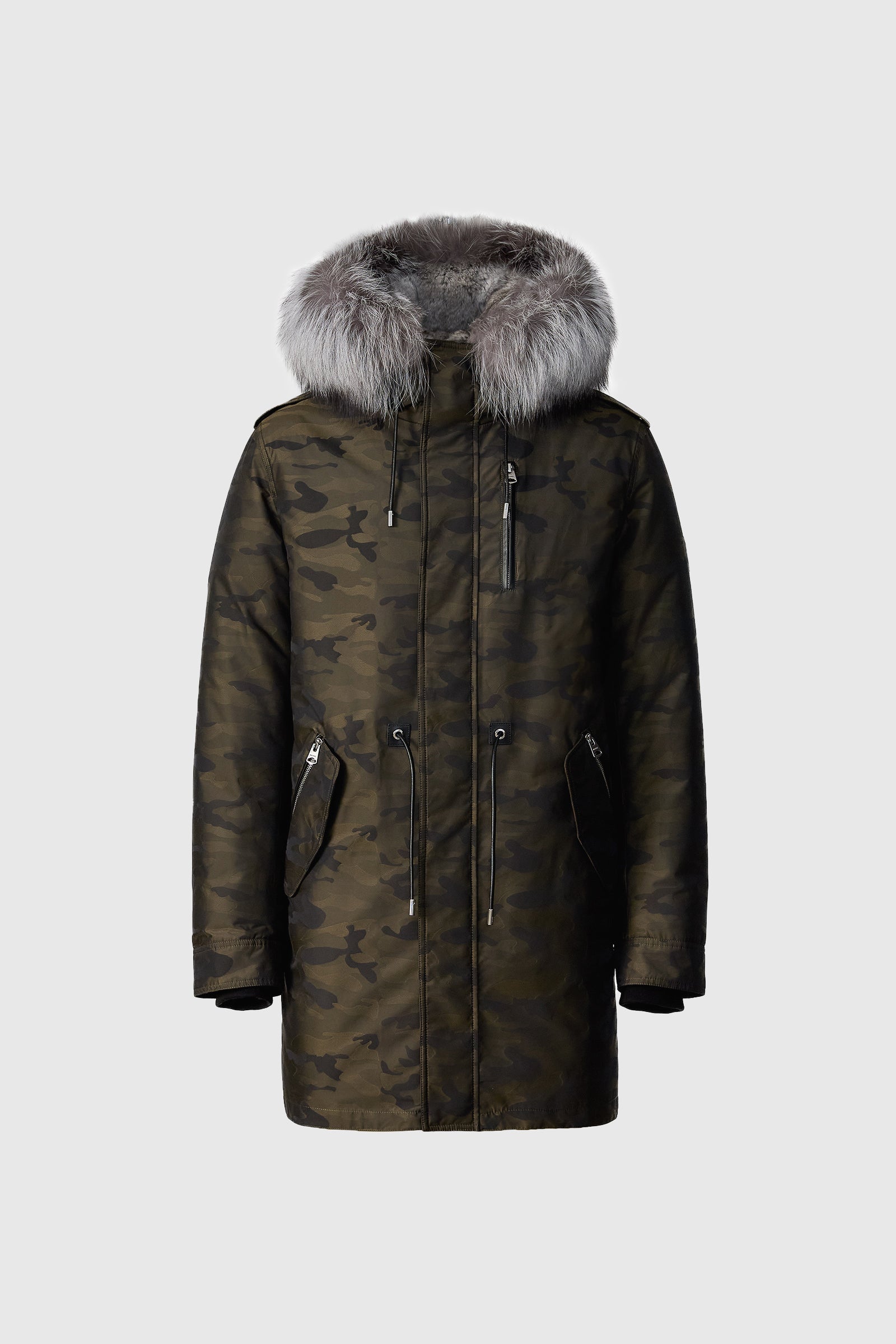 MORITZ-JC Fur-Lined Camo Down Parka for Men | Mackage Canada