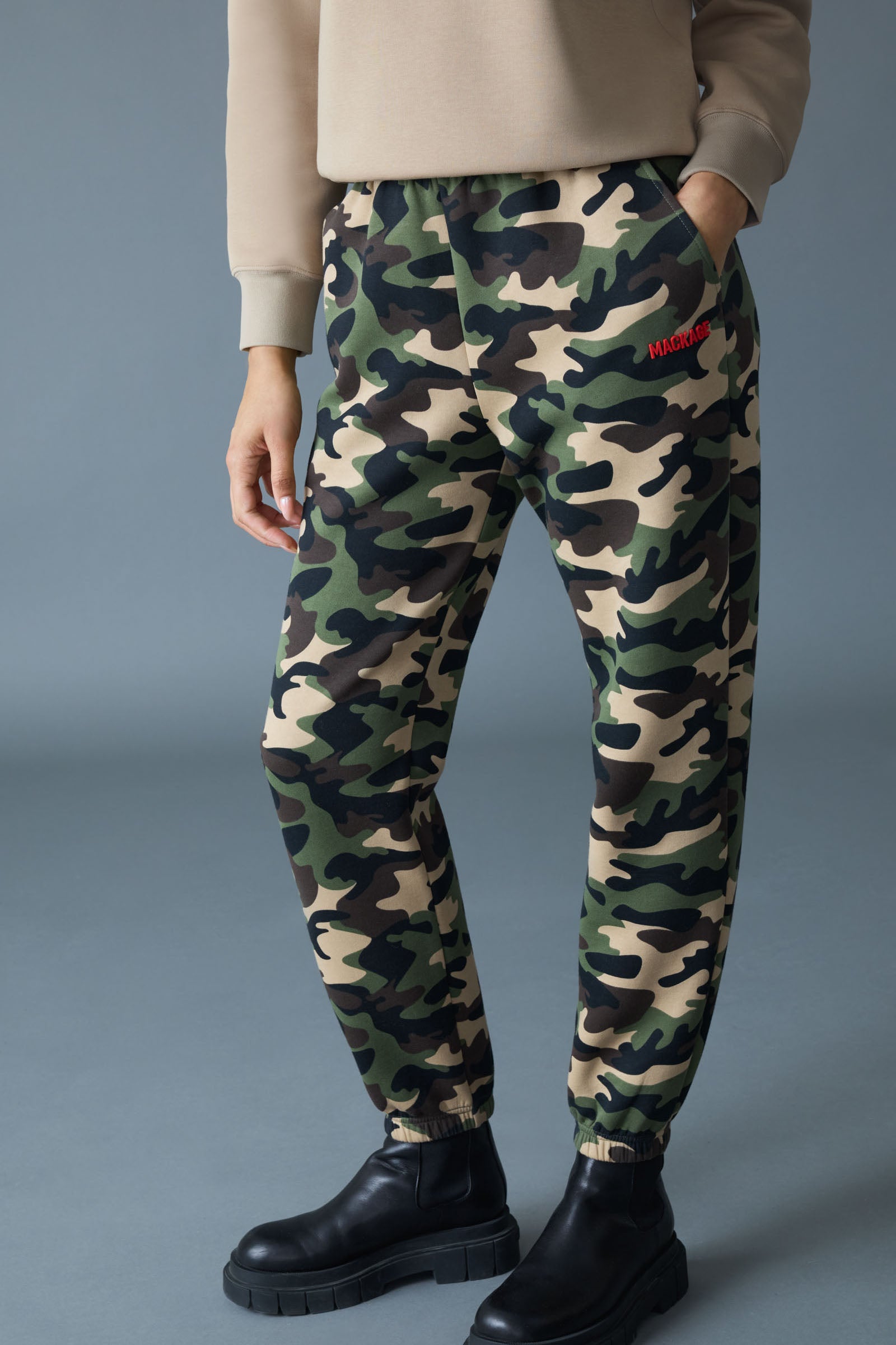 NEV-CAMO Double-Face Jersey Sweatpants for Women | Mackage® CA
