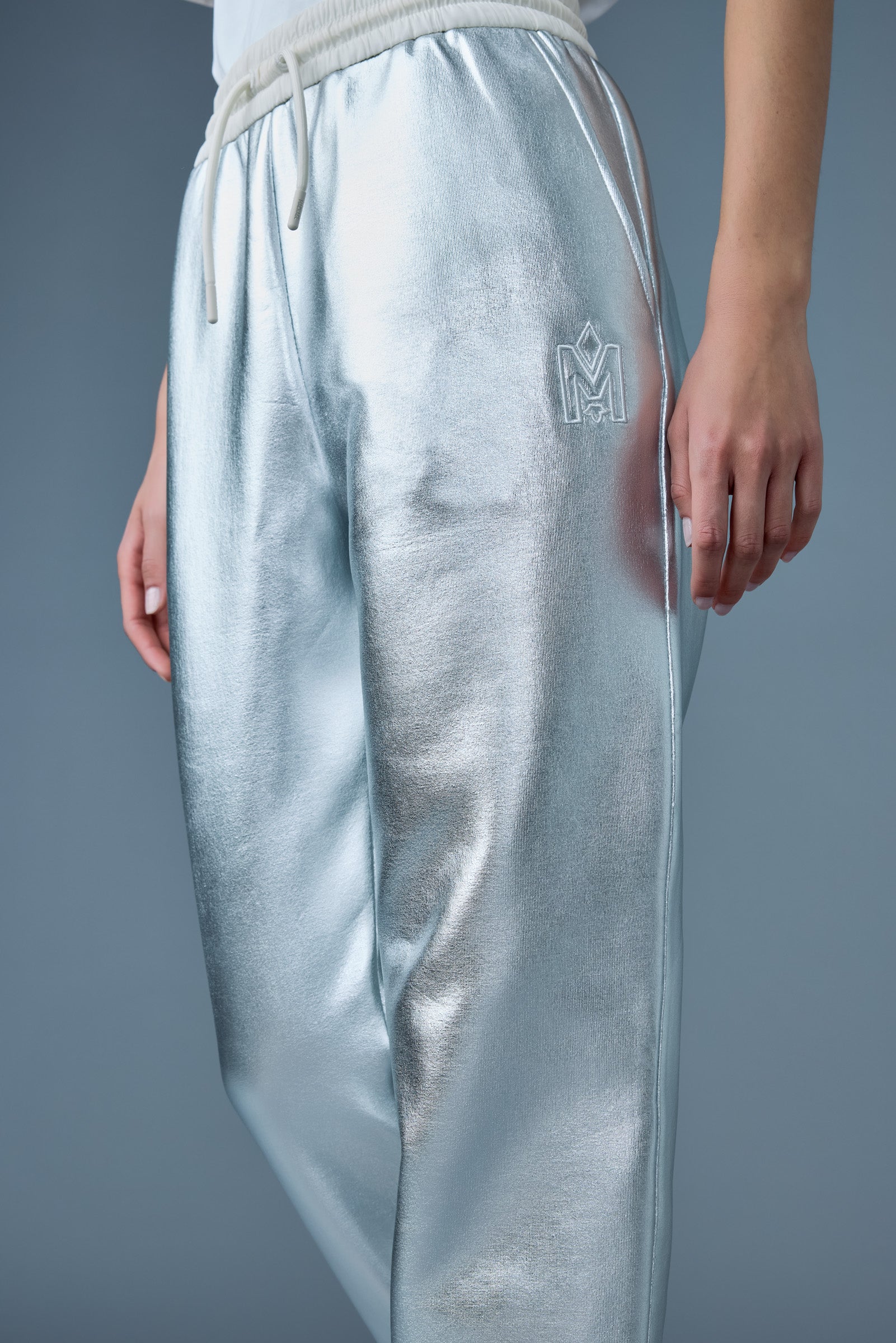 Nev-M, metallic finish double-face jersey sweatpants | Mackage® Canada