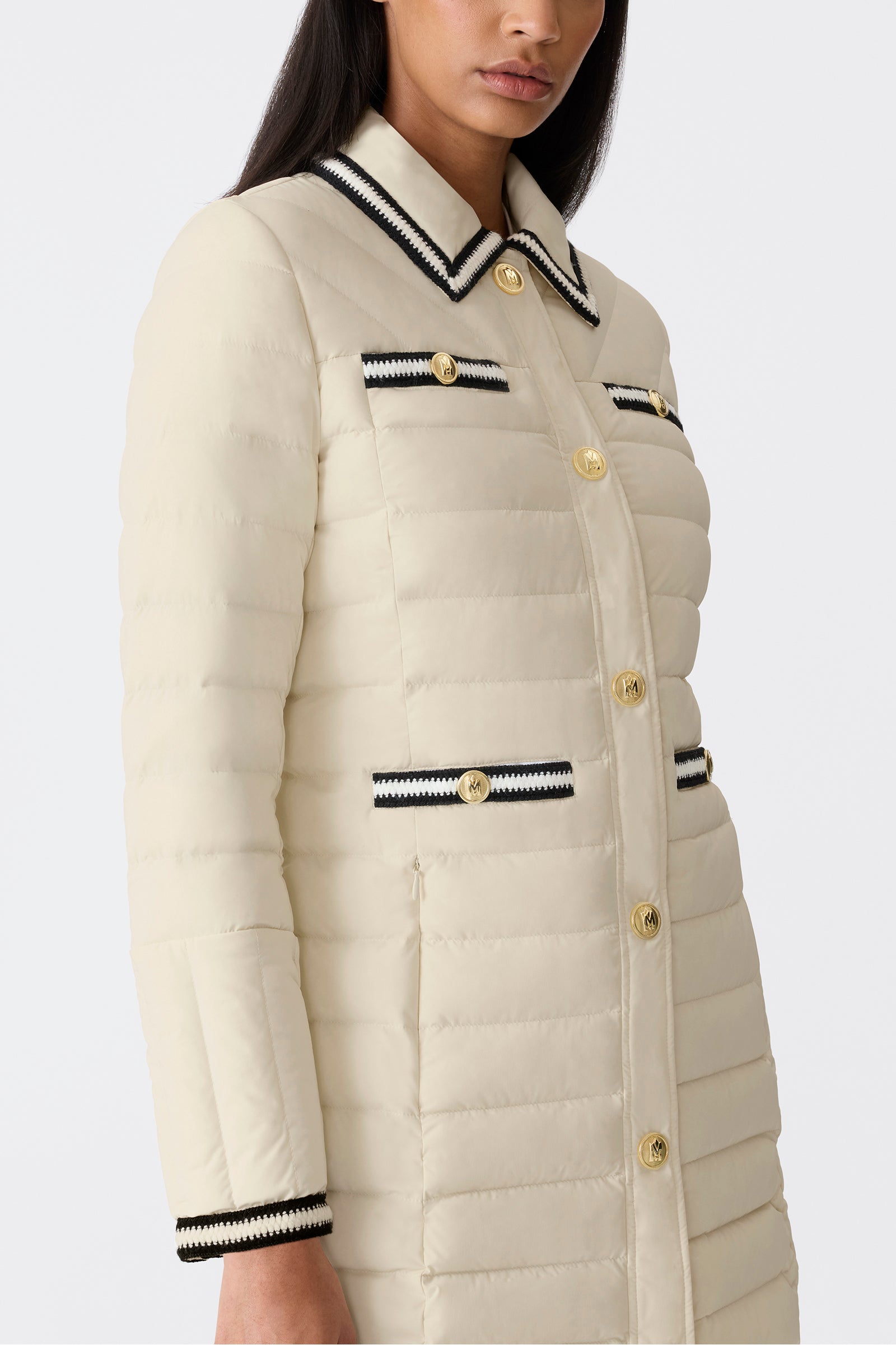 PRECIOUS Down Coat Crochet Detailing for Women | Mackage® CA