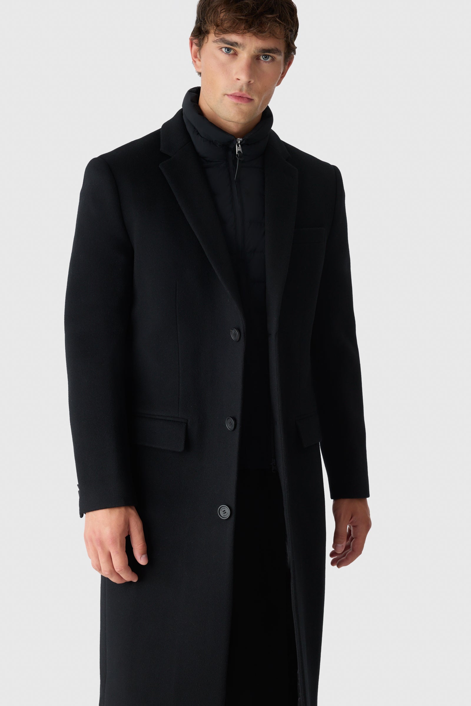 SKAI-LG 3-in-1 Wool Coat - removable Down Liner for Men | Mackage® CA