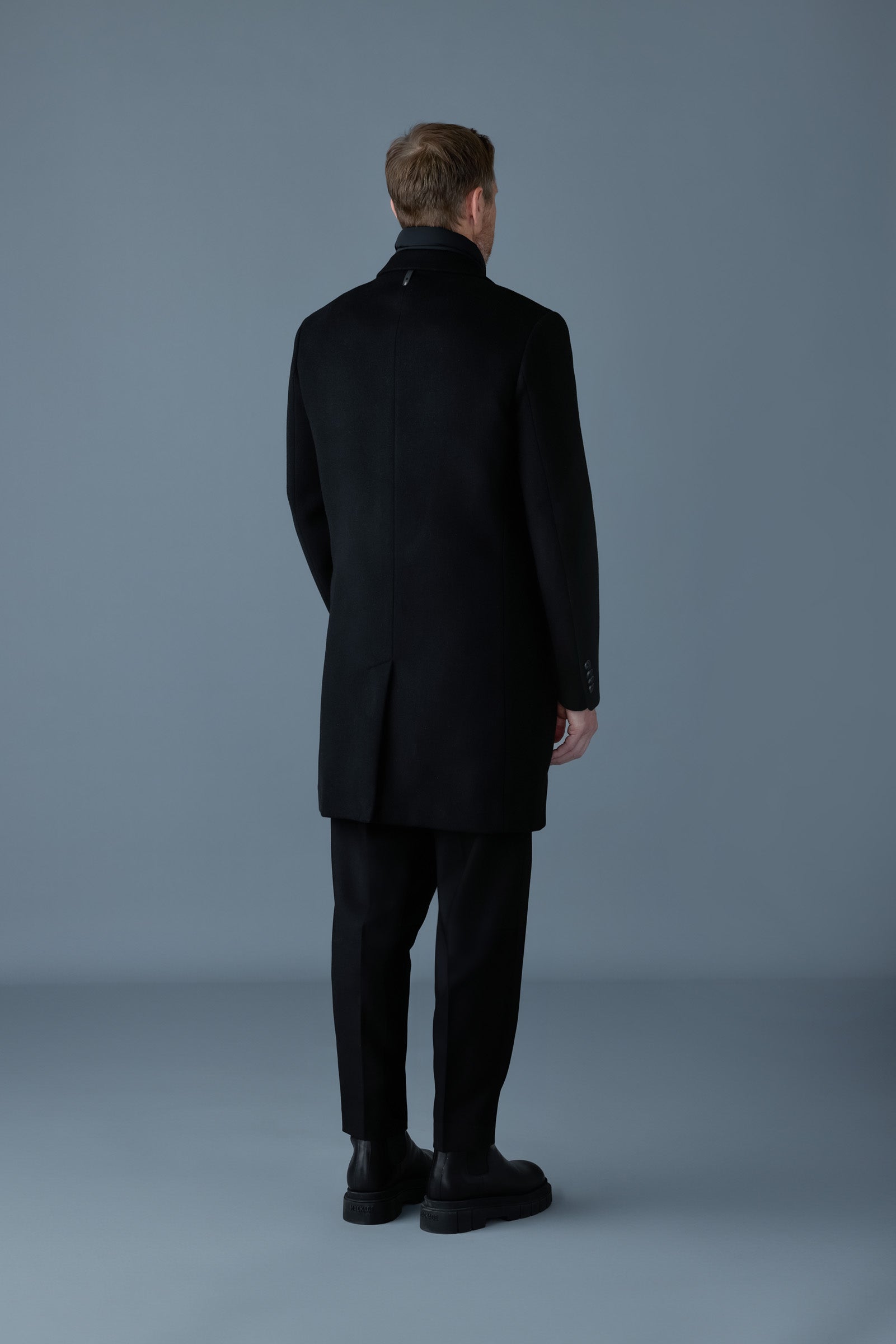 【HYKE】MACKINAW COAT BLACK 1 HYKE】MACKINAW COAT BLACK 1 HYKE】MACKINAW COAT BLACK 1