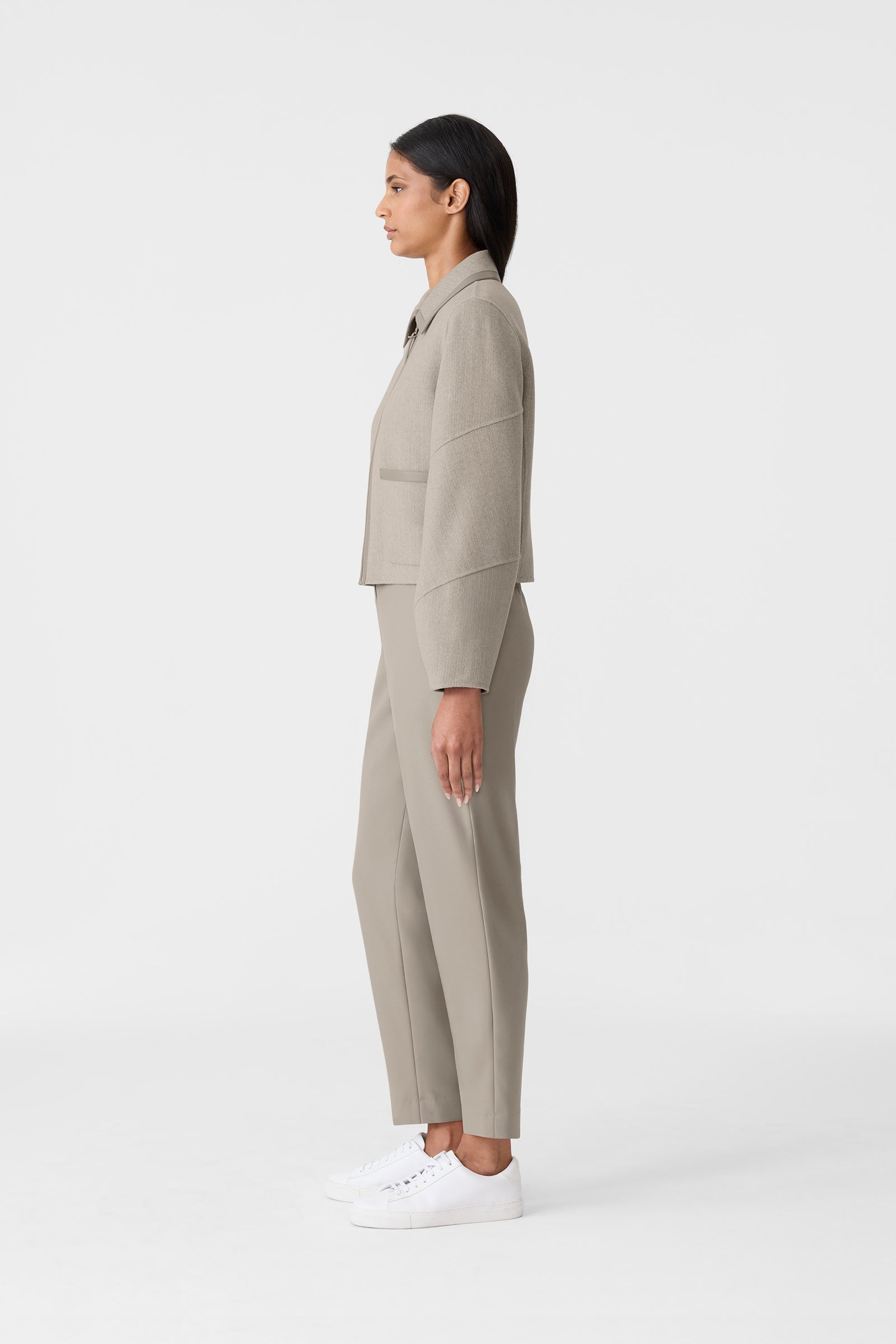 SOLANA-HB Herringbone Wool jacket for Women | Mackage® CA