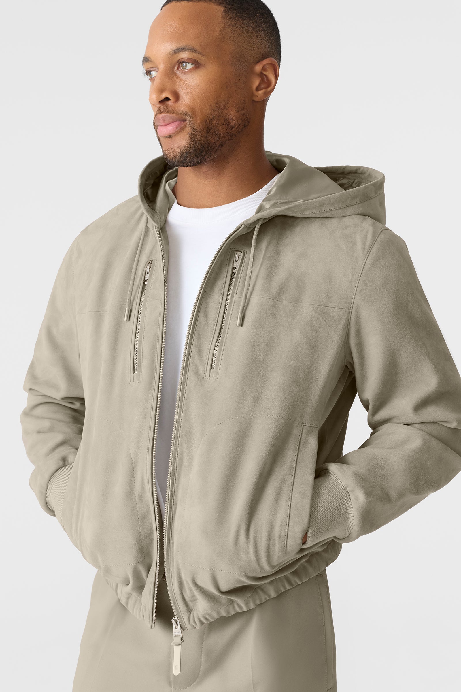 SYLAS-SU Suede Hooded Jacket for Men | Mackage® CA