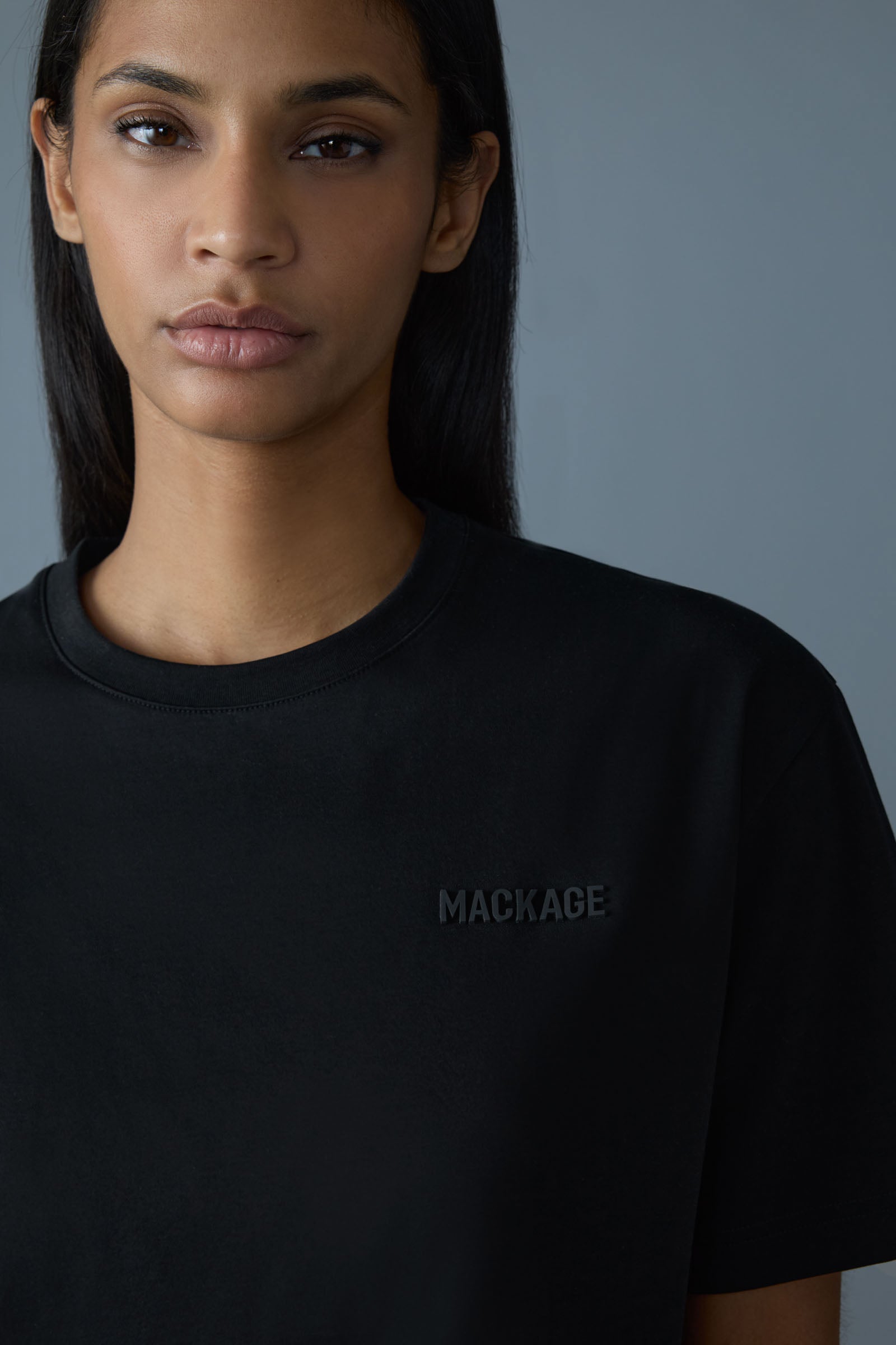 Tee-W - T-Shirt With Mackage Silicone Logo | Mackage® CA Tee-W - T-Shirt With Mackage Silicone Logo | Mackage® CA