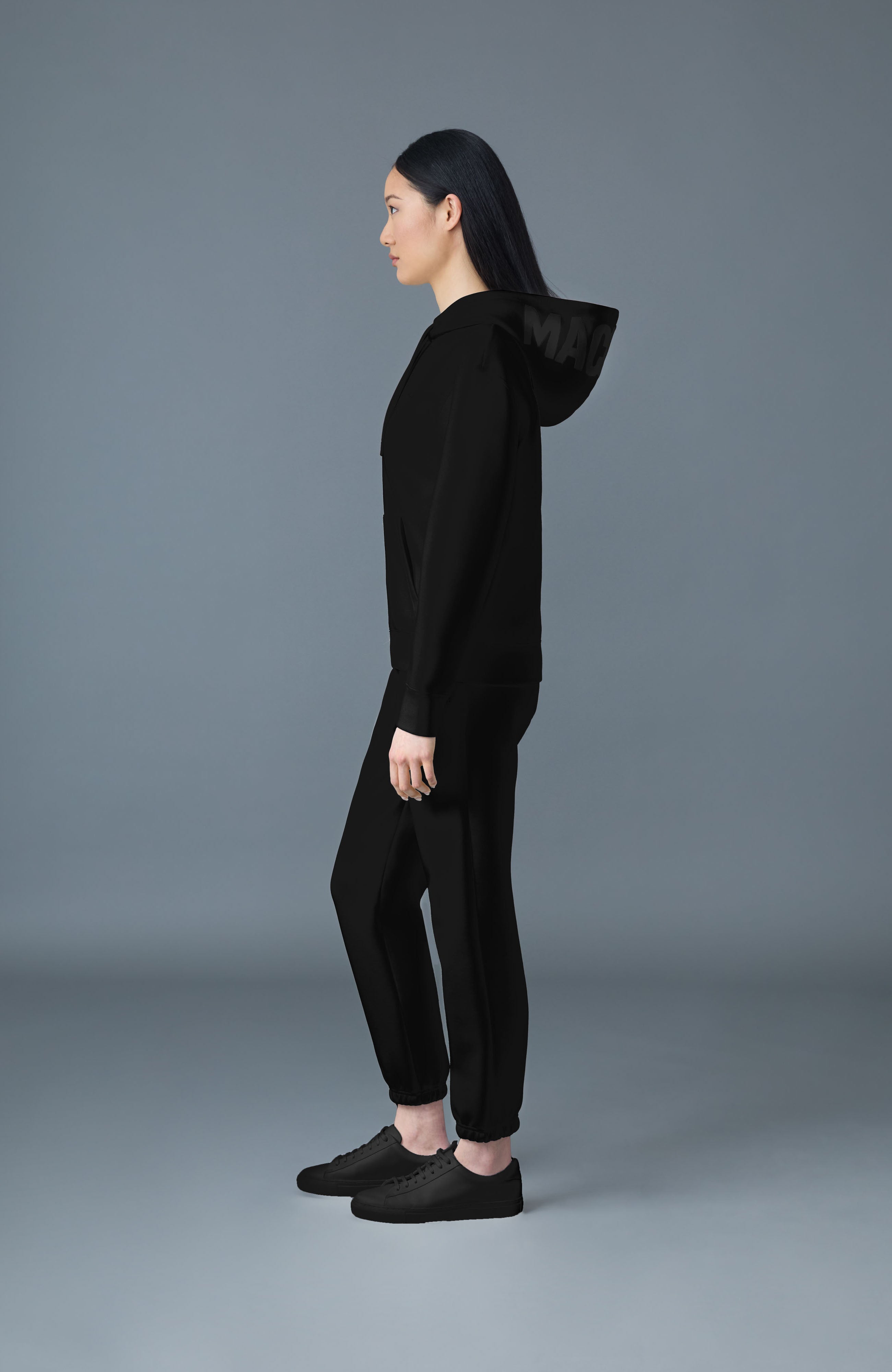 ZOSIA Double-Face Jersey Logo Hoodie for Women | Mackage® CA