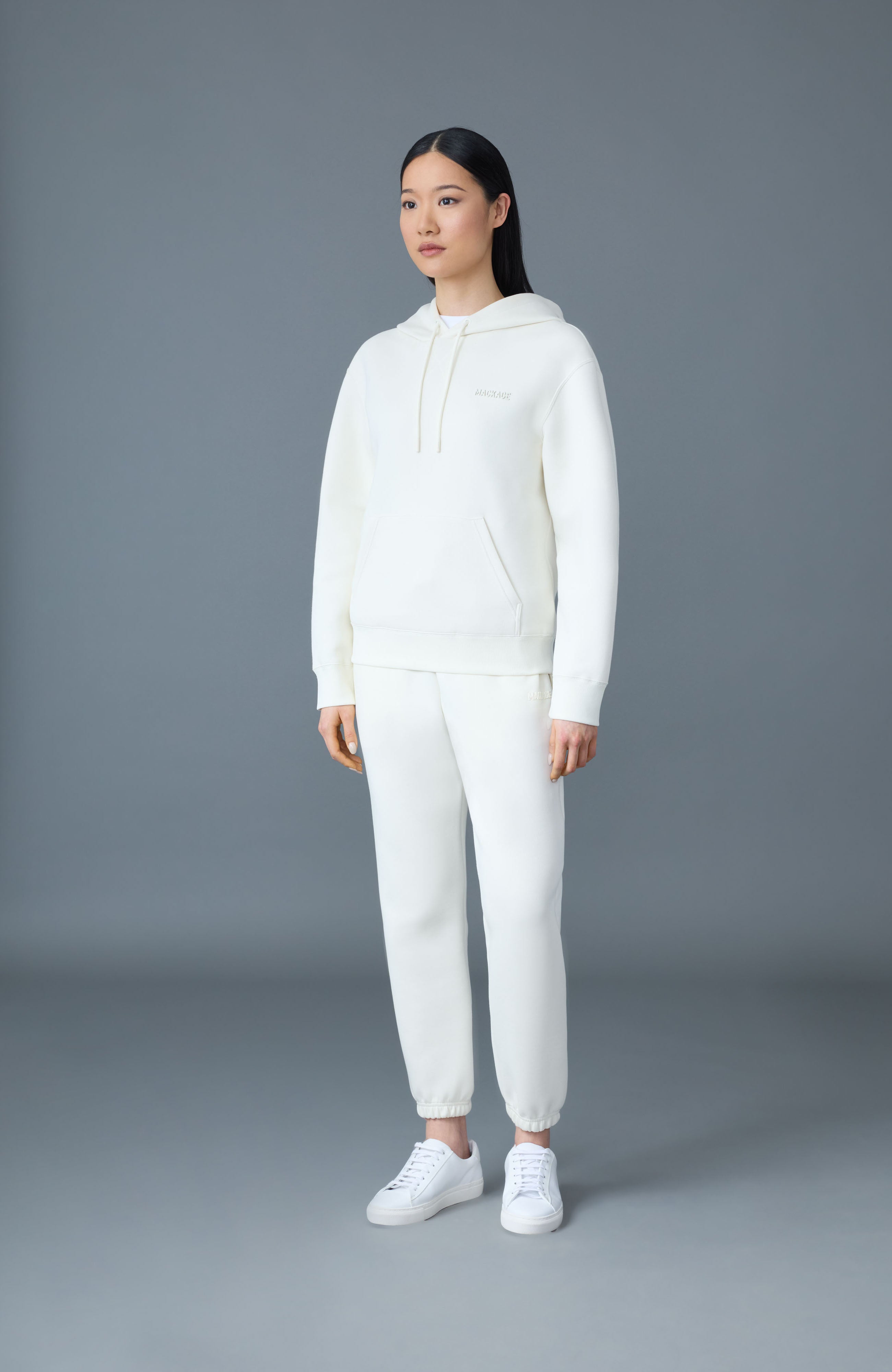 ZOSIA Double-Face Jersey Logo Hoodie for Women | Mackage® CA