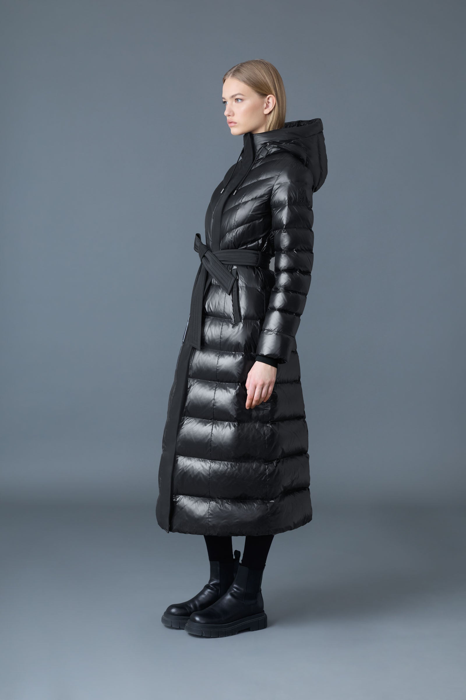 Calina, Lustrous down maxi coat for ladies | Mackage® Canada Calina, Lustrous down maxi coat for ladies | Mackage® Canada