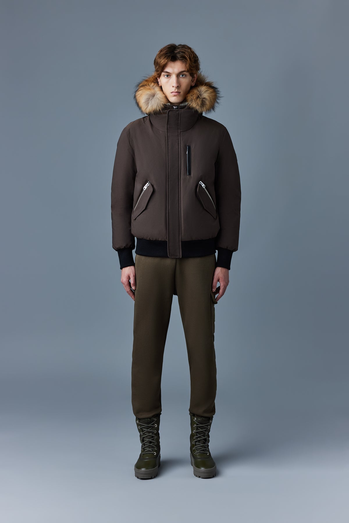 maco Dixon-F, 2-in-1 Nordic Tech down bomber with natural fur for