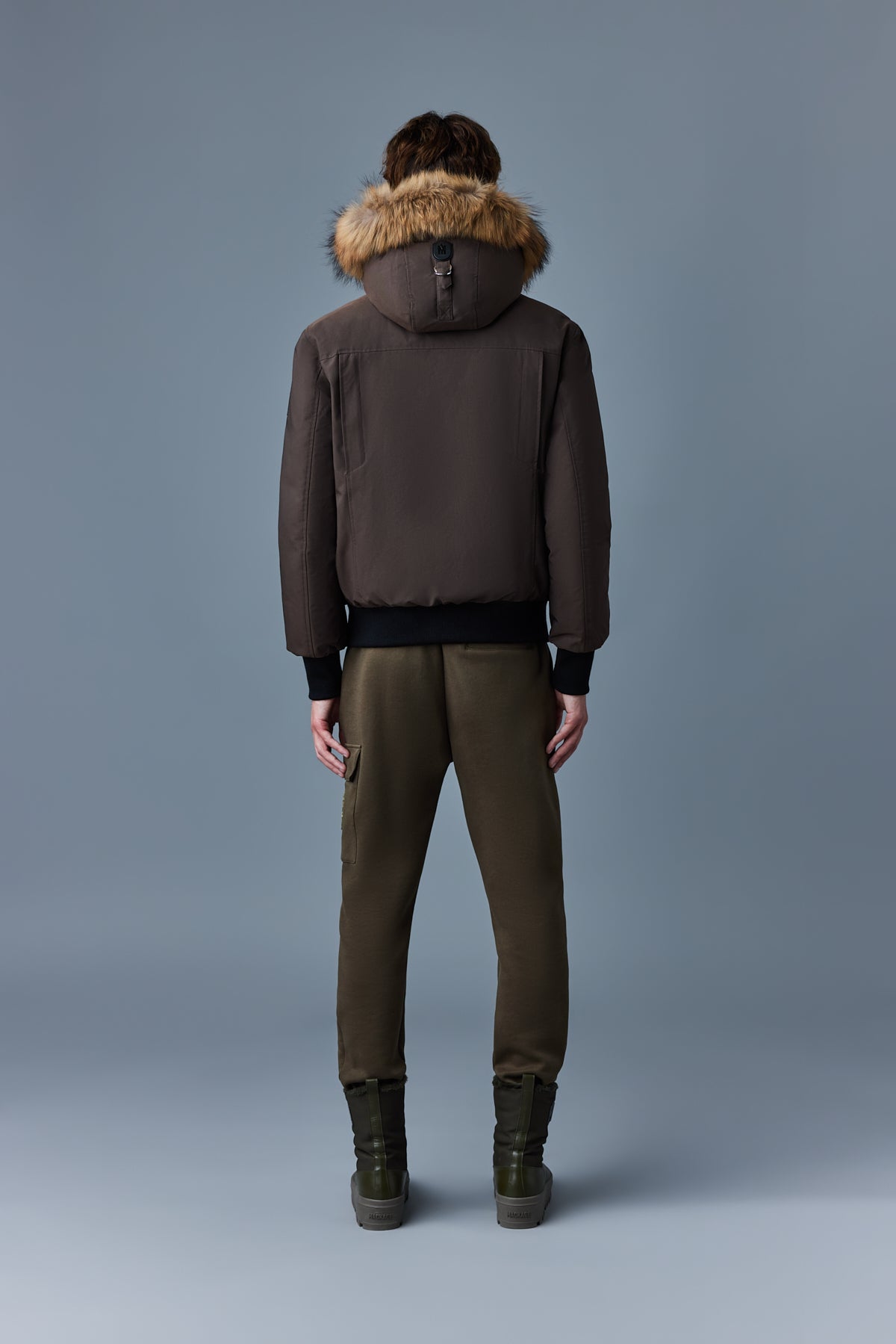 Dixon-F, 2-in-1 Nordic Tech down bomber with natural fur for men