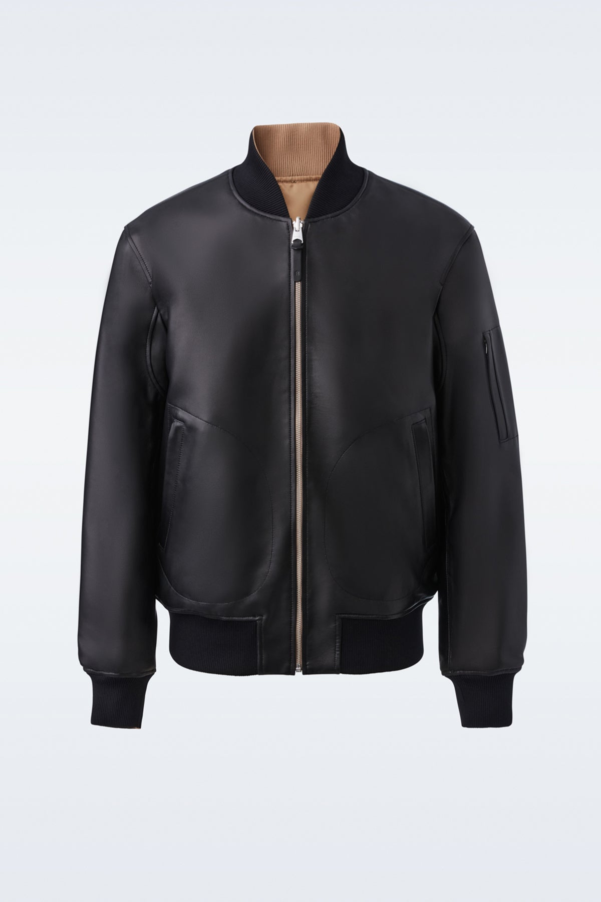 LAMB LEATHER BOMBER JACKET-