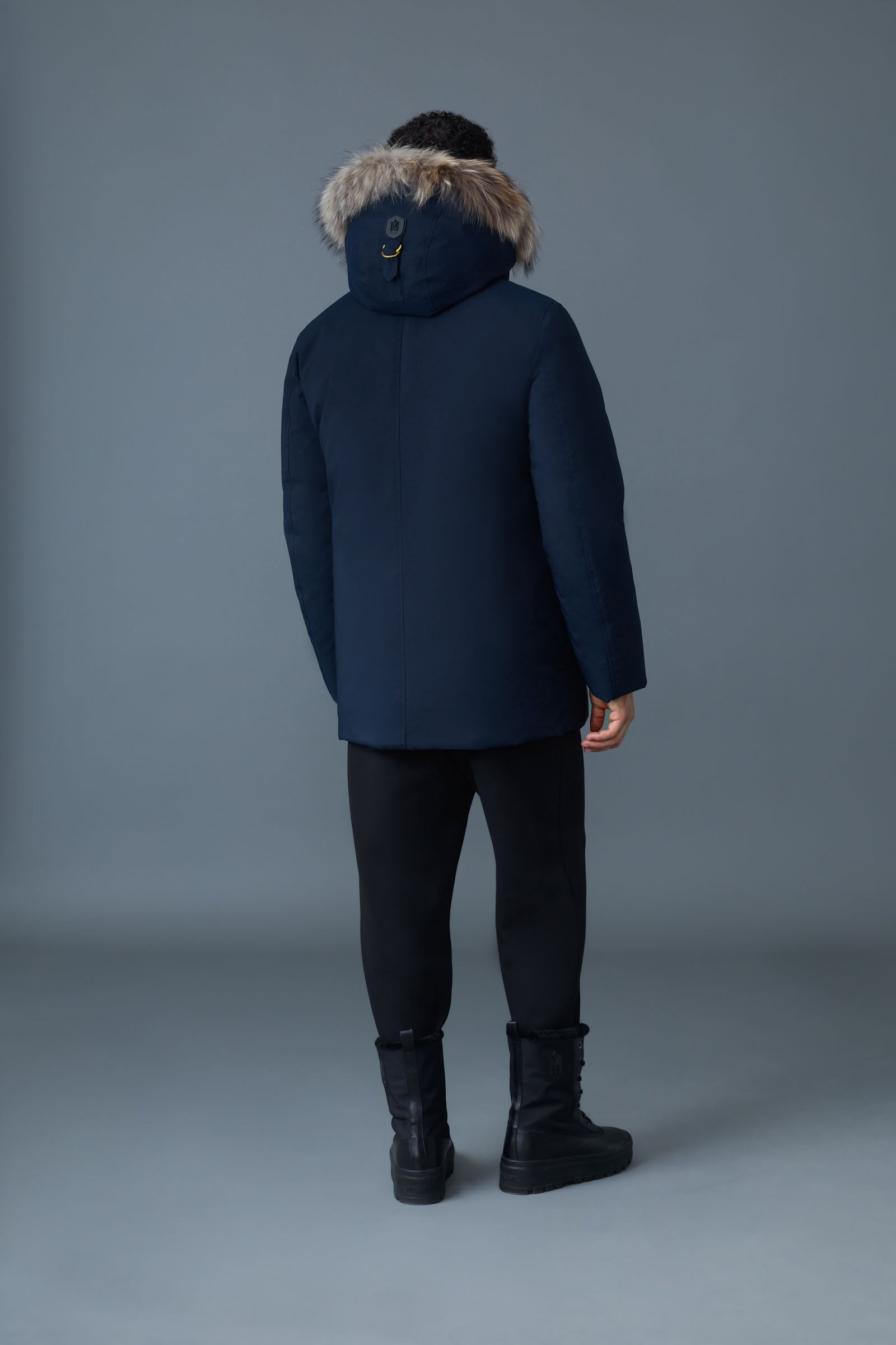 EDWARD-F 2-in-1 Down parka with hooded bib & fur for Men | Mackage® CA