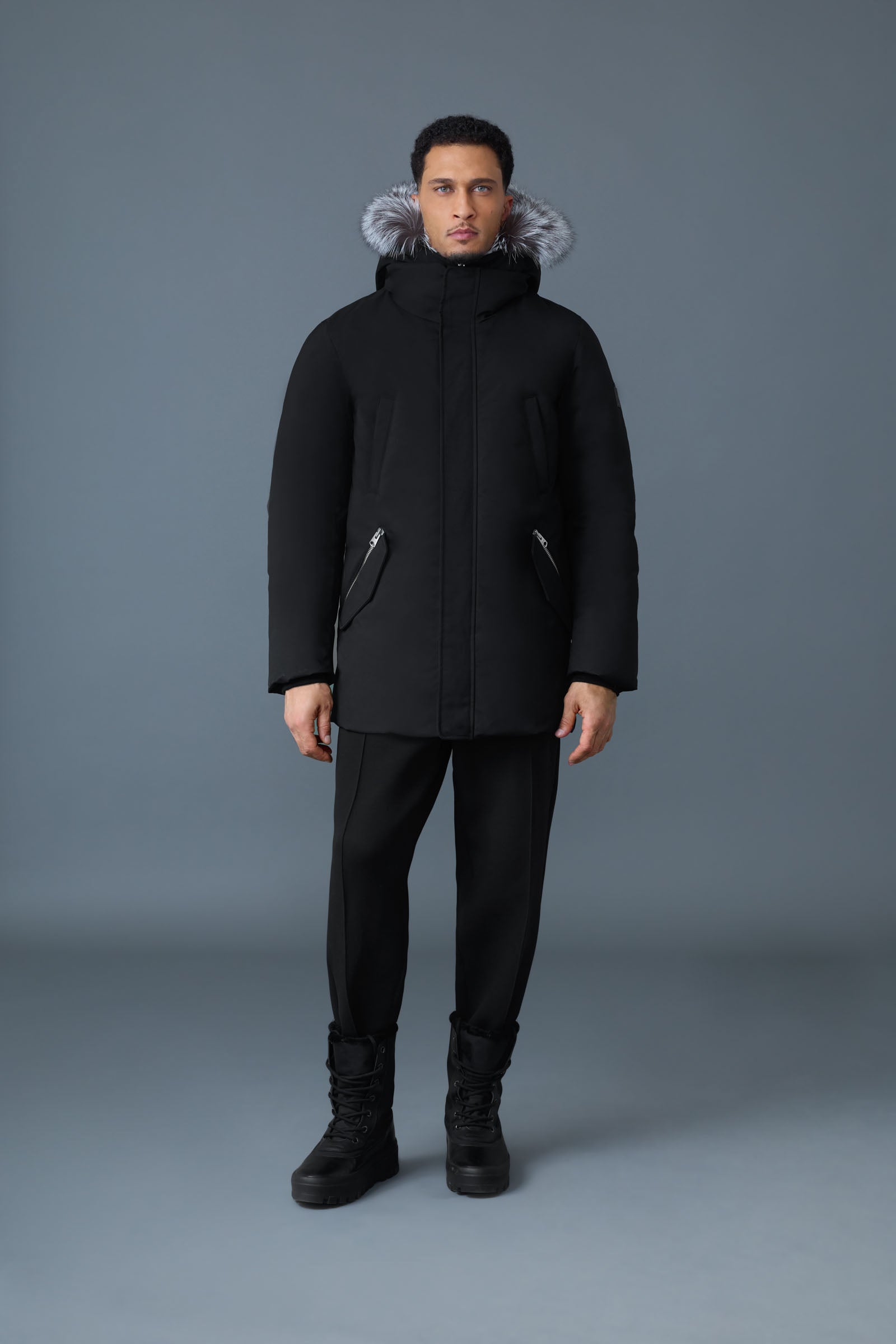 EDWARD-X 2-in-1 Down parka with hooded bib & fur for Men | Mackage® CA