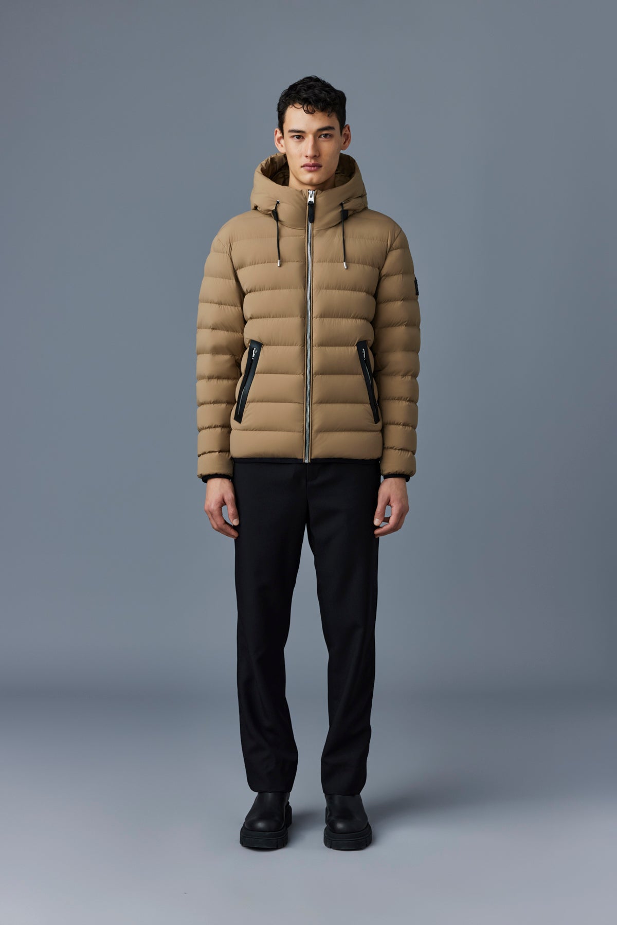 Jack, Agile-360 stretch light down jacket with hood for men