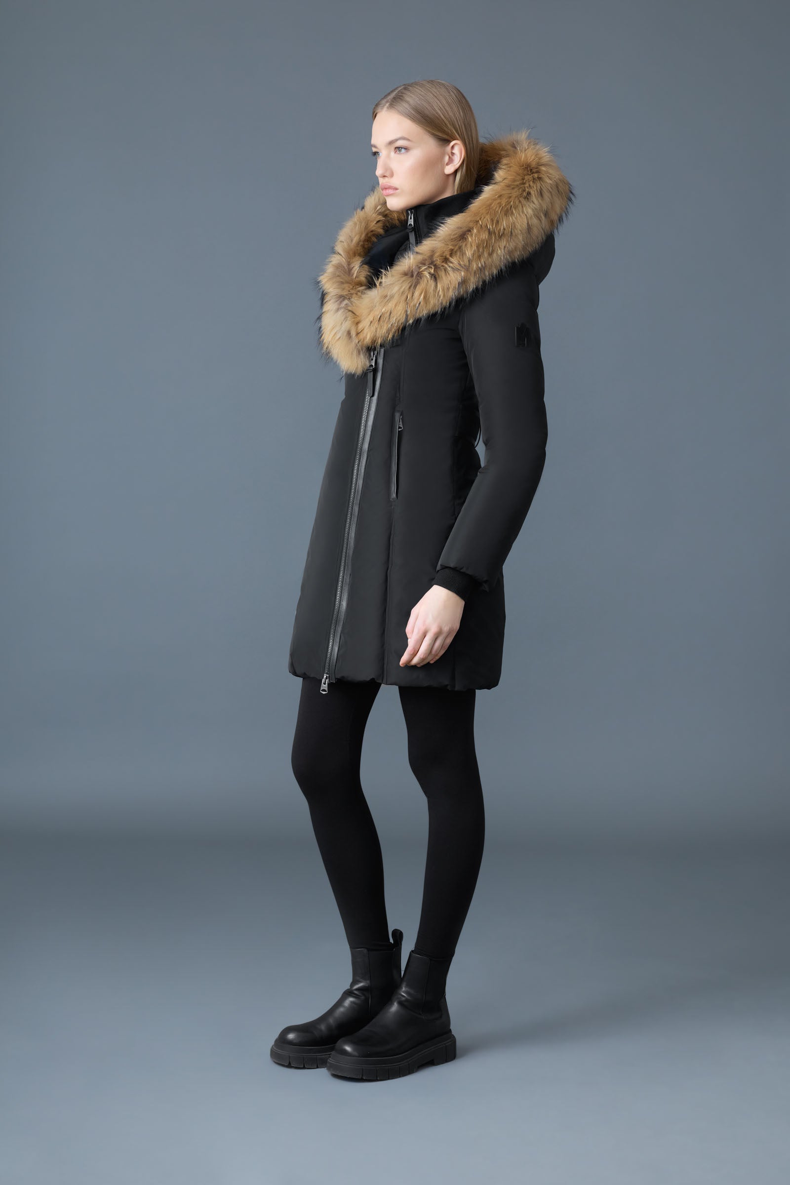 KAY-F Down coat with fur for Women | Mackage® CA