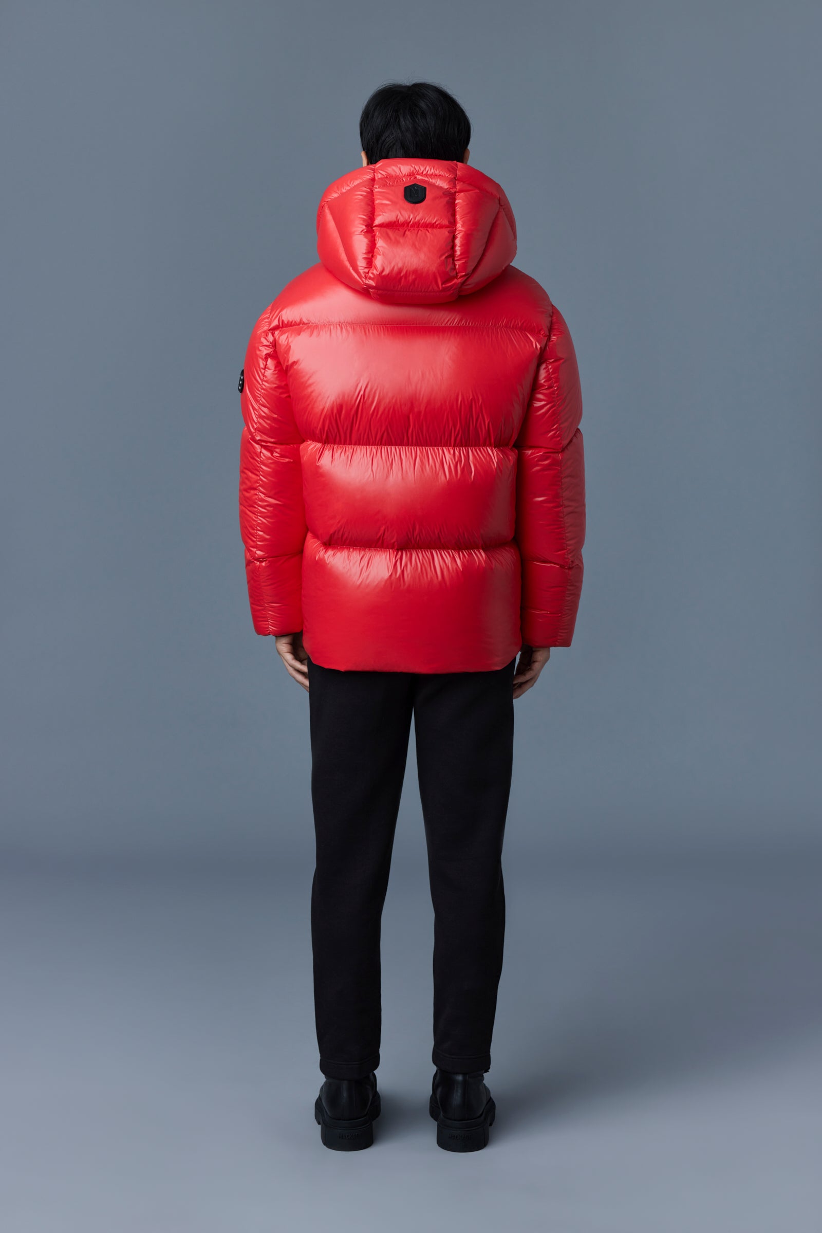 Kent, Lustrous down jacket with hood for men | Mackage® US