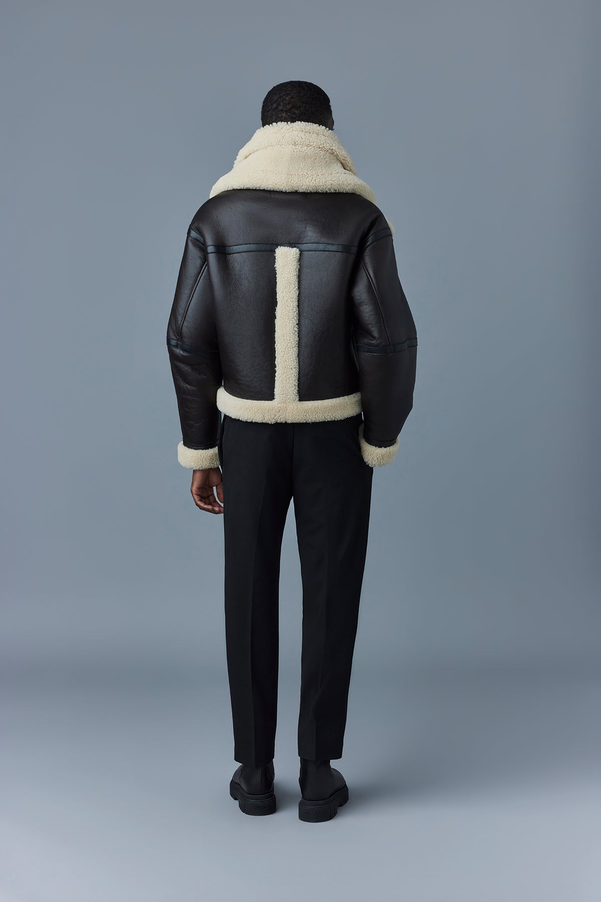 Lotte, Sheepskin jacket with double collar for men | Mackage