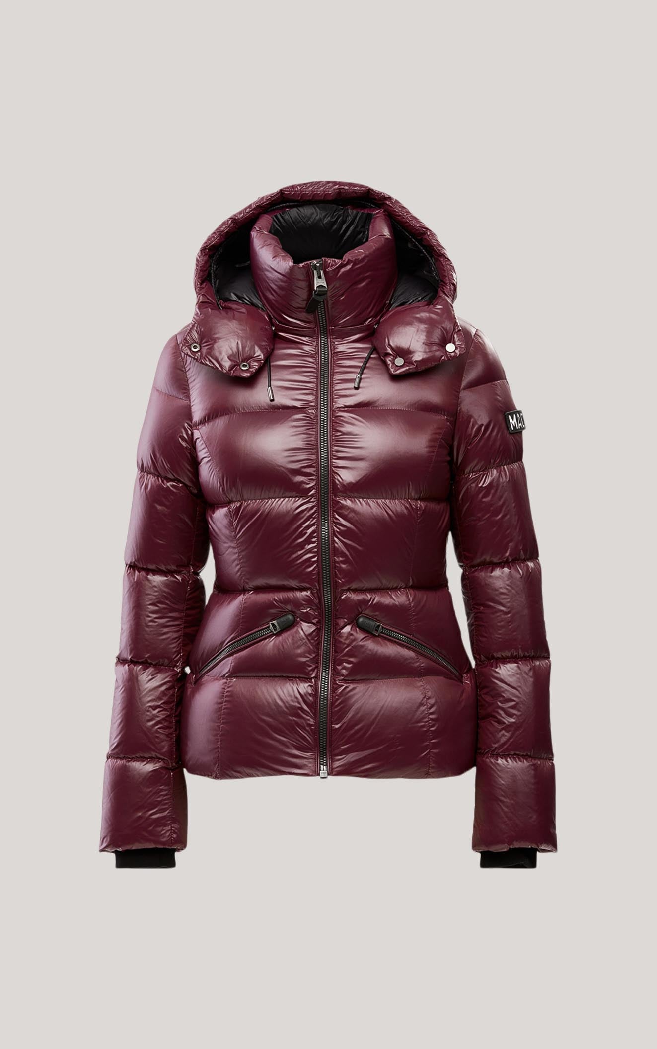 光沢感がゴージャス【Mackage】MADALYNーⅤ light down jacket Madalyn, Lustrous light down jacket with hood for ladies