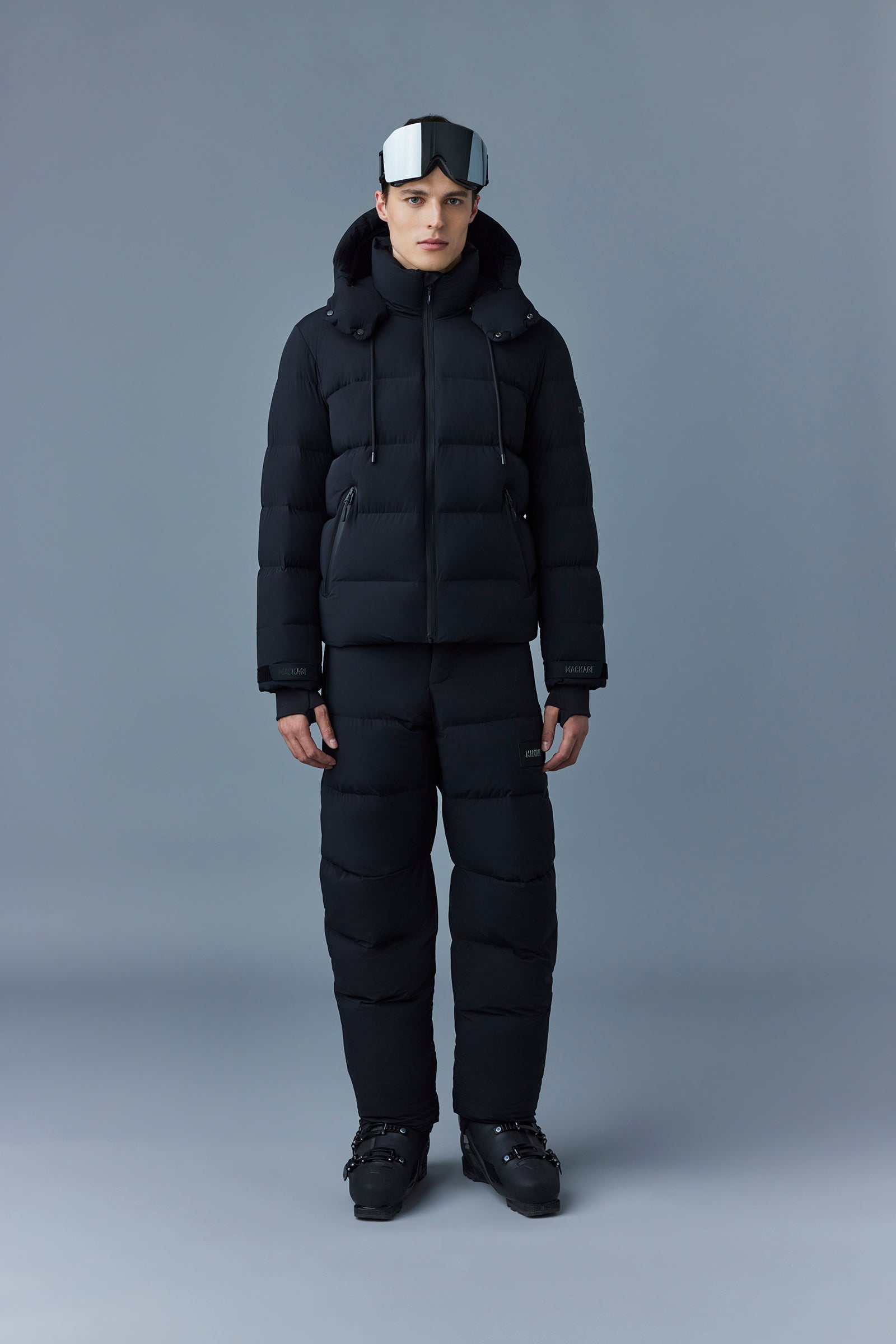 SAMUEL-SKI Medium Down jacket with hood for Men | Mackage® CA