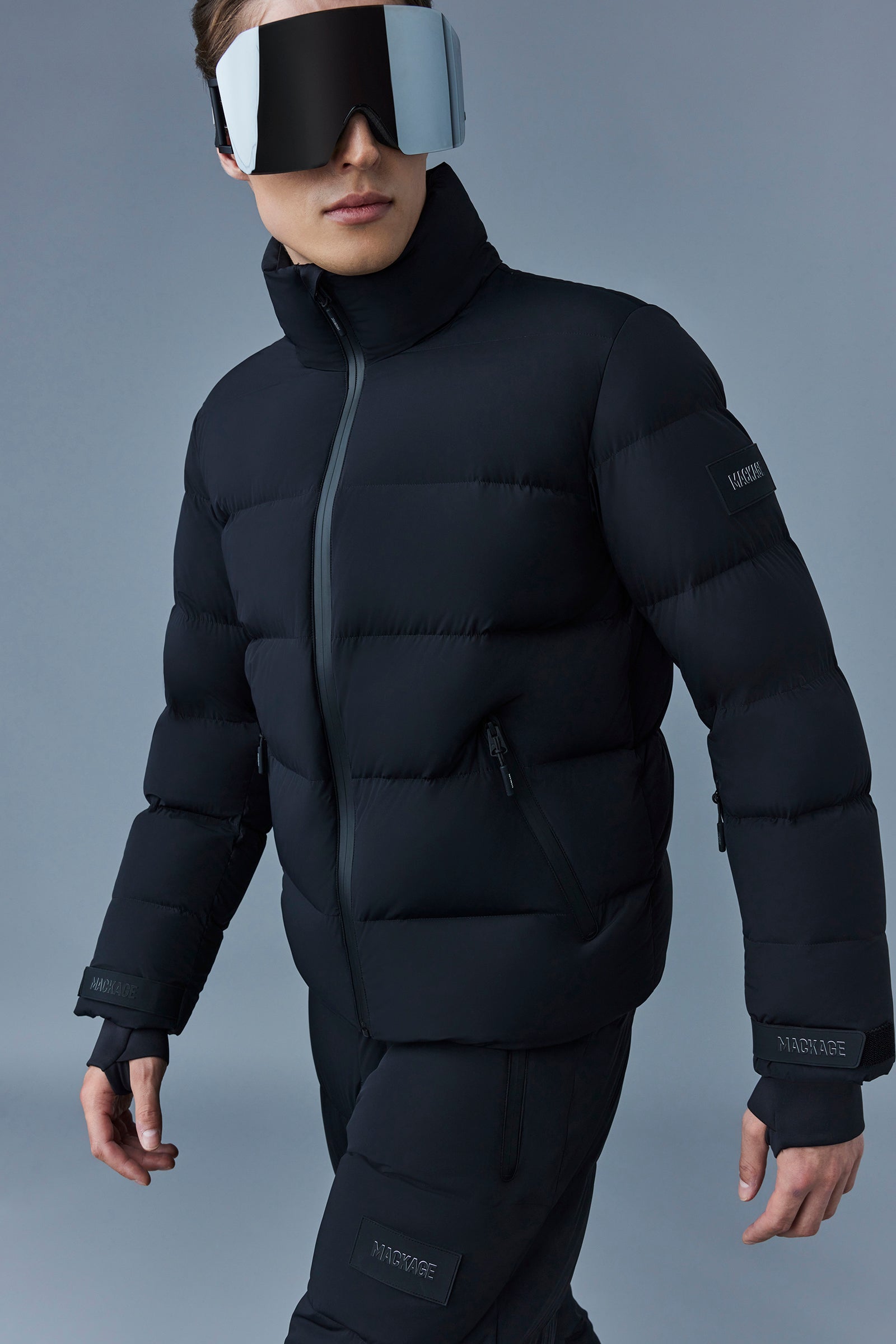 Samuel, Medium down jacket with hood for men | Mackage® Canada