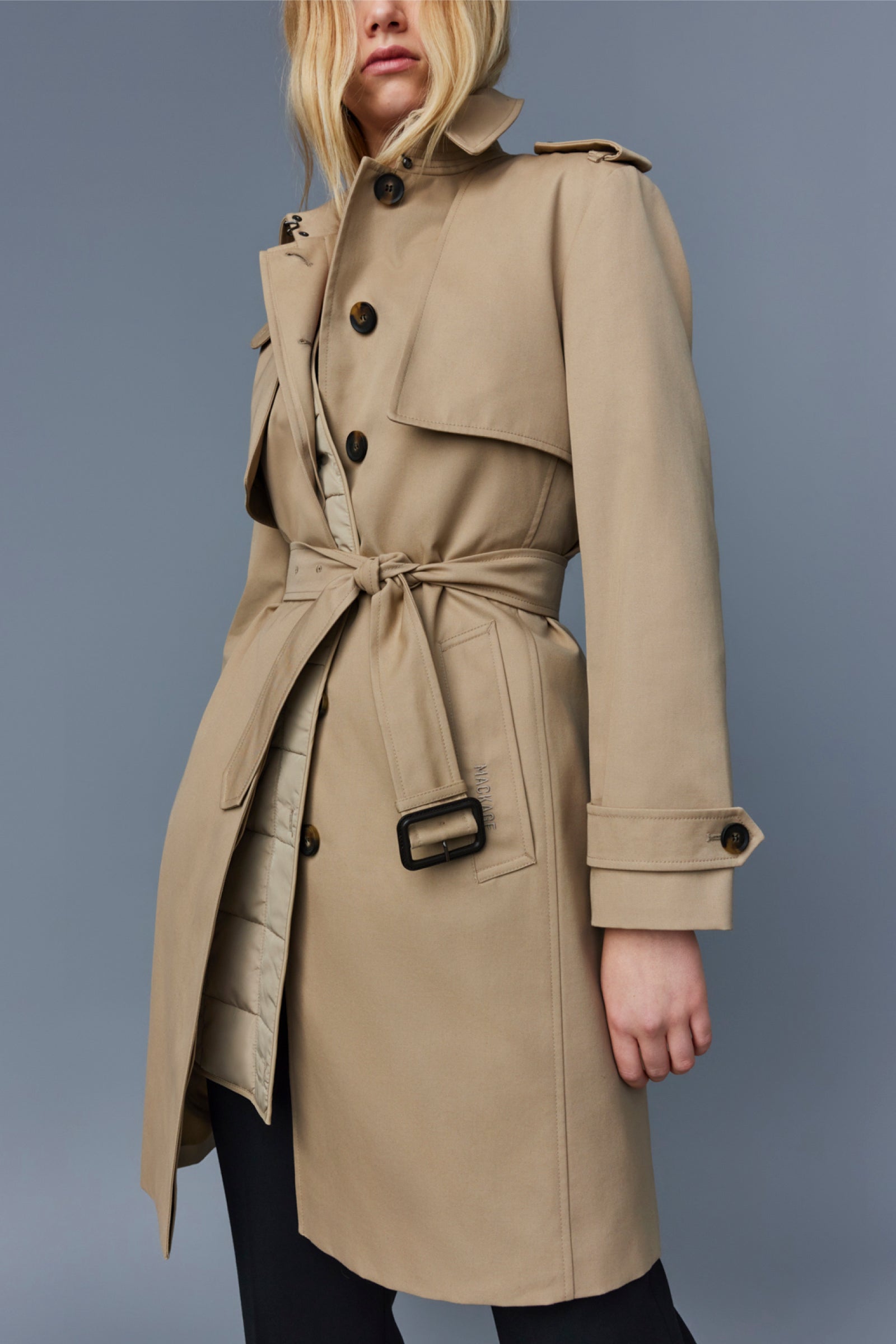 Winn 2-in-1 classic trench coat for women Mackage® Canada